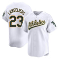 MATTH Athletics #23 Shea Langeliers Player White Limited Home Stitched Jersey