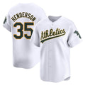 MATTH Athletics #35 Rickey Henderson Player White Limited Home Stitched Jersey