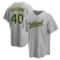 MATTH Athletics #40 Luis Severino player Gray Replica Road Stitched Jersey