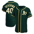 MATTH Athletics #40 Luis Severino player Green Authentic Alternate Stitched Jersey