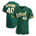 MATTH Athletics #40 Luis Severino player Green Authentic Kelly Alternate Stitched Jersey
