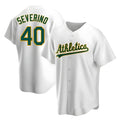 MATTH Athletics #40 Luis Severino player White Replica Home Stitched Jersey