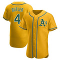 MATTH Athletics #4 Lawrence Butler player Gold Authentic Alternate Stitched Jersey