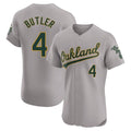 MATTH Athletics #4 Lawrence Butler player Gray Elite Road Stitched Jersey