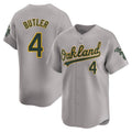 MATTH Athletics #4 Lawrence Butler player Gray Limited Away Stitched Jersey
