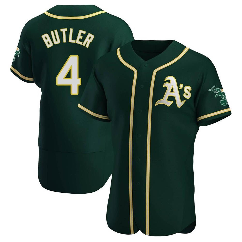 MATTH Athletics #4 Lawrence Butler player Green Authentic Alternate Stitched Jersey
