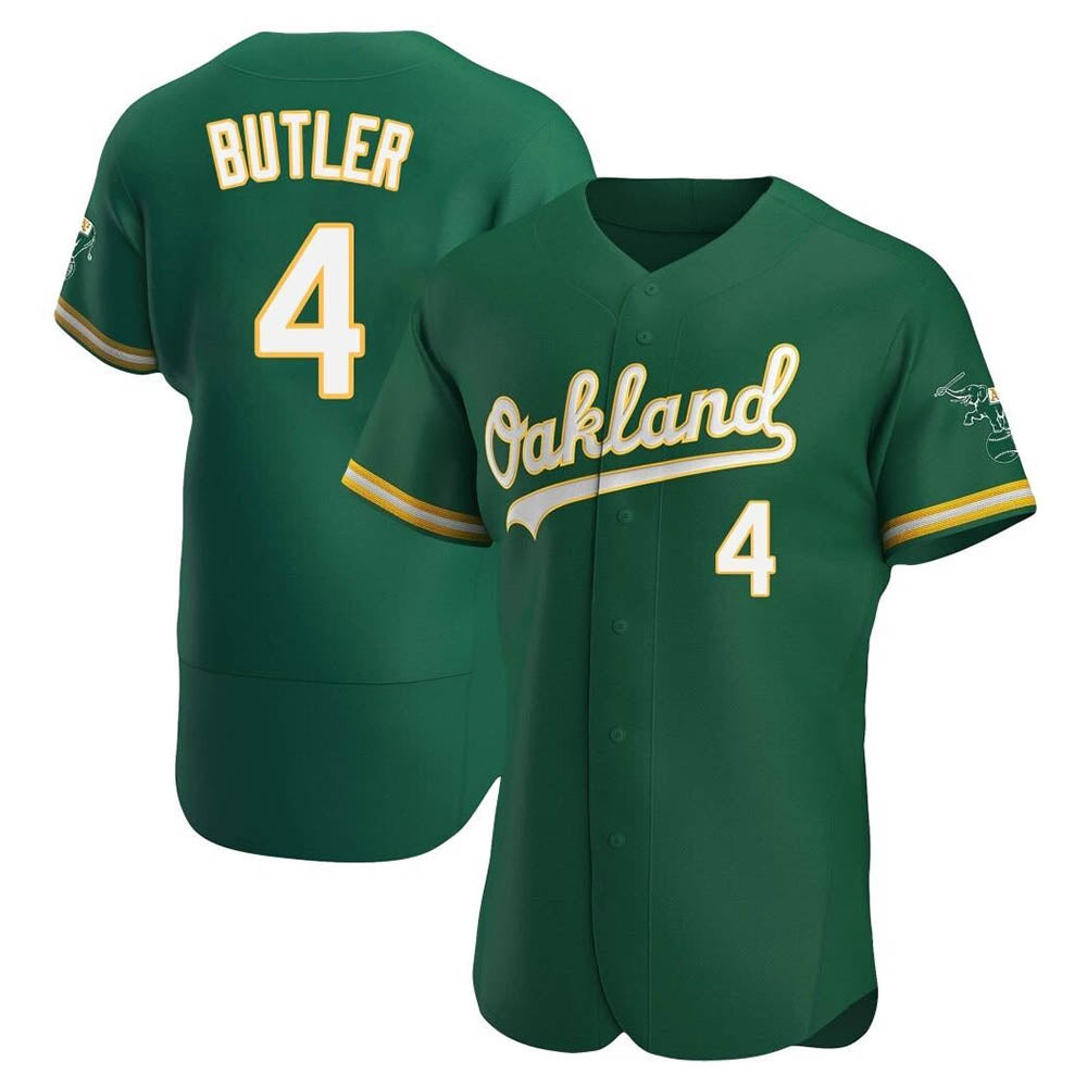 MATTH Athletics #4 Lawrence Butler player Green Authentic Kelly Alternate Stitched Jersey