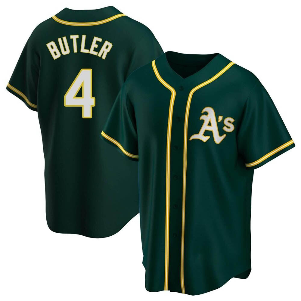 MATTH Athletics #4 Lawrence Butler player Green Replica Alternate Stitched Jersey