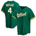MATTH Athletics #4 Lawrence Butler player Green Replica Kelly Alternate Stitched Jersey