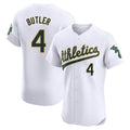 MATTH Athletics #4 Lawrence Butler player White Elite Home Stitched Jersey
