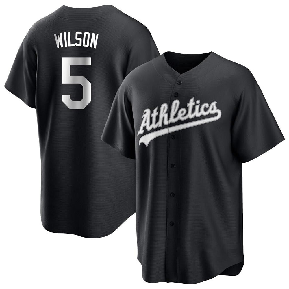 MATTH Athletics #5 Jacob Wilson Black&White Replica Alternate Stitched Jersey