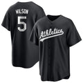 MATTH Athletics #5 Jacob Wilson Black&White Replica Alternate Stitched Jersey