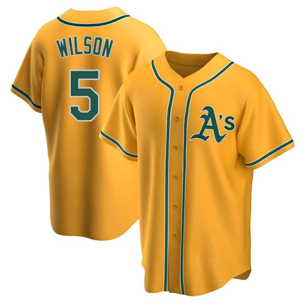 MATTH Athletics #5 Jacob Wilson Gold Replica Alternate Stitched Jersey