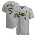 MATTH Athletics #5 Jacob Wilson Gray Authentic Road Stitched Jersey