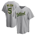 MATTH Athletics #5 Jacob Wilson Gray Replica Road Stitched Jersey