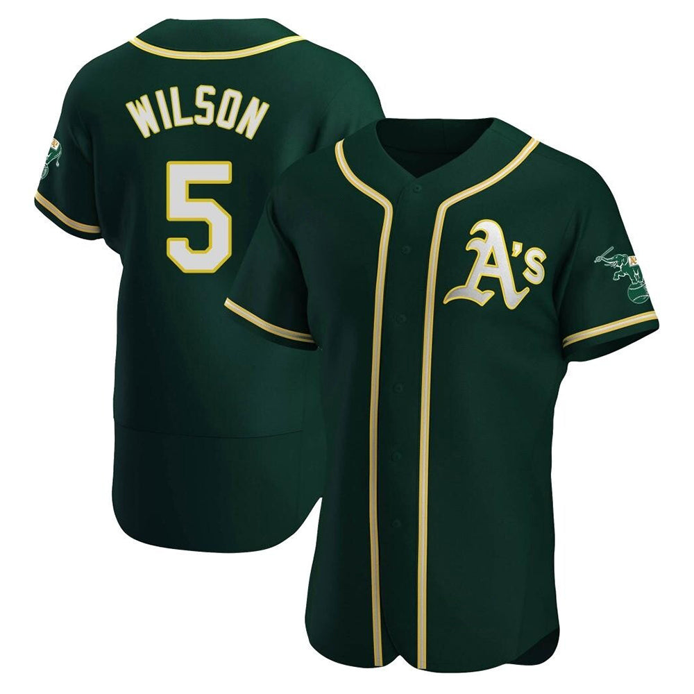 MATTH Athletics #5 Jacob Wilson Green Authentic Alternate Stitched Jersey
