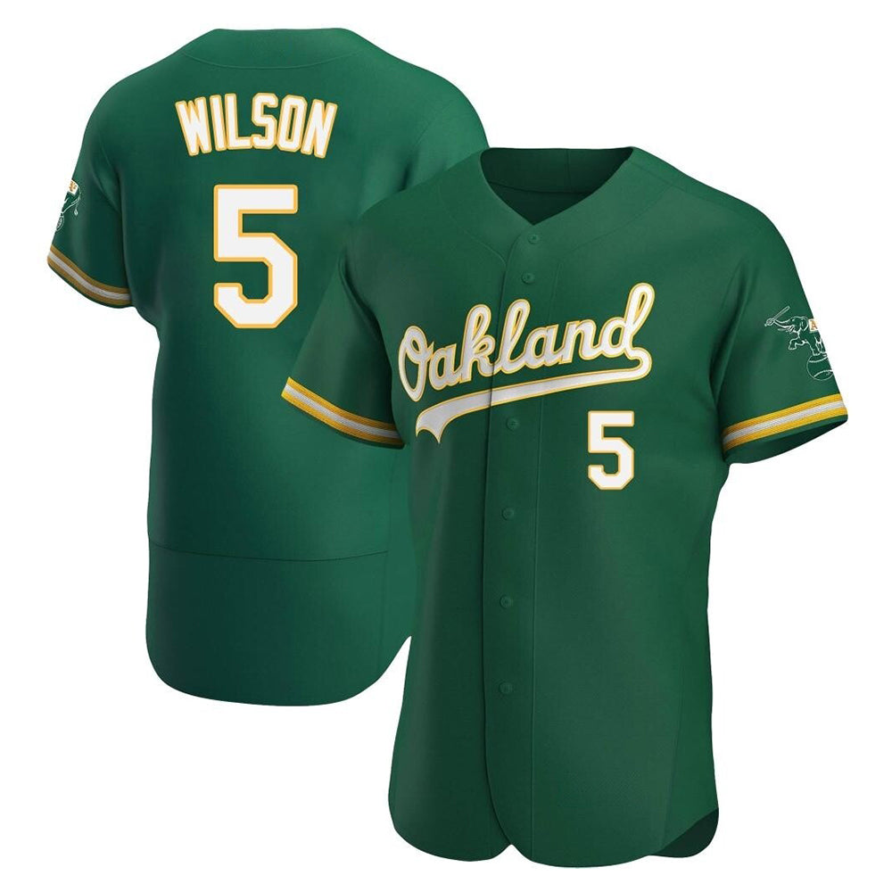 MATTH Athletics #5 Jacob Wilson Green Authentic Kelly Alternate Stitched Jersey