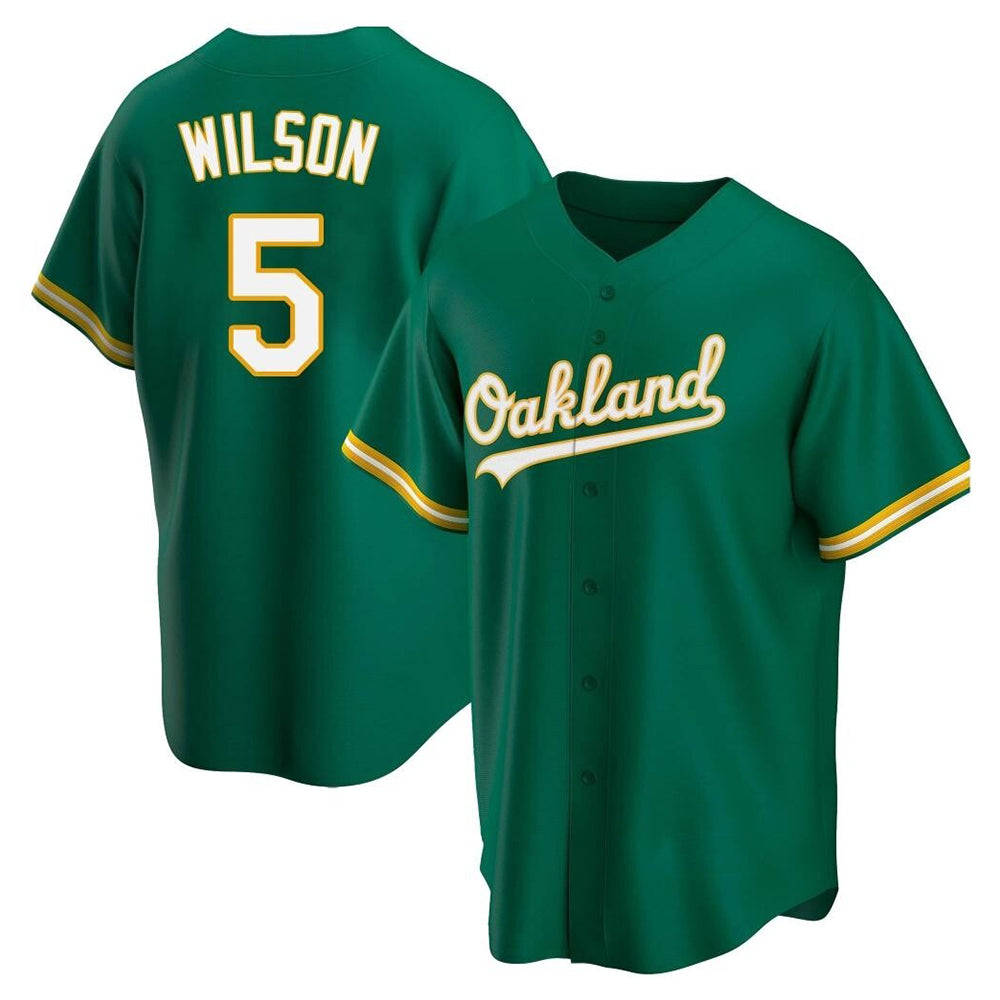MATTH Athletics #5 Jacob Wilson Green Kelly Alternate Stitched Jersey