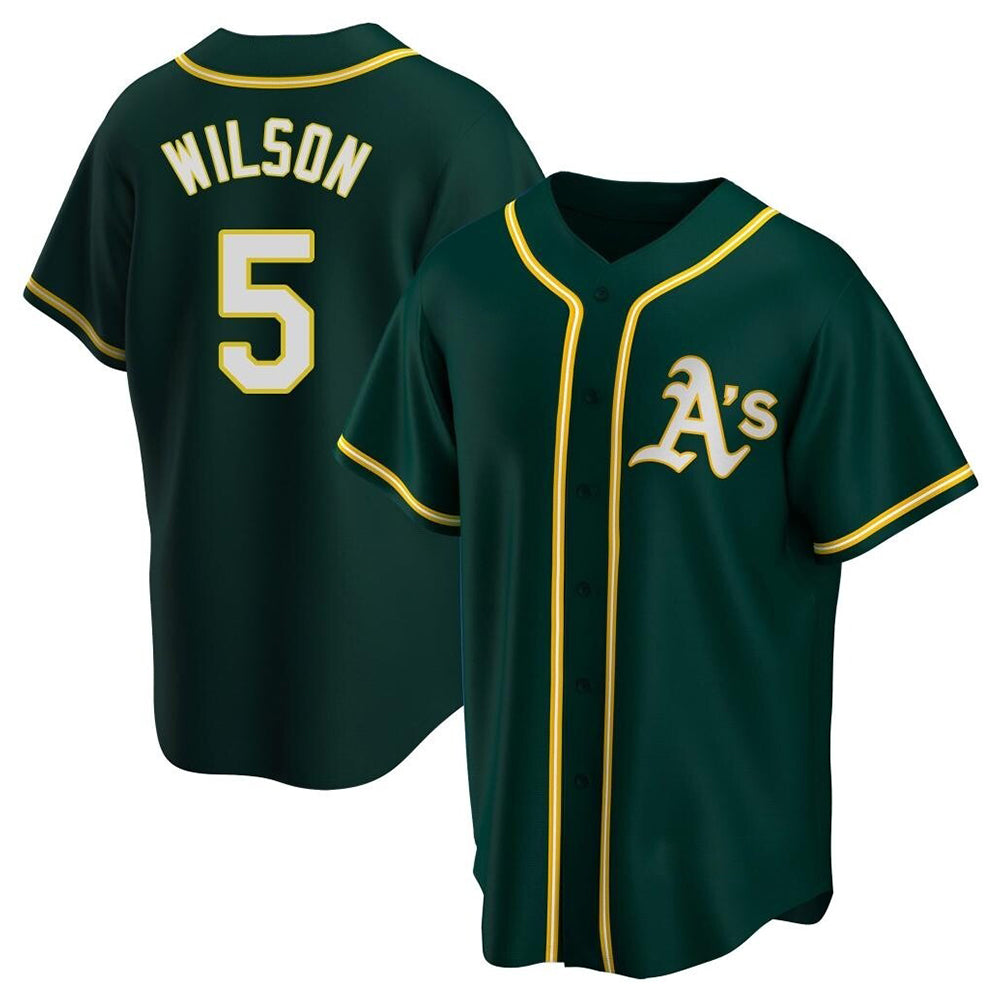 MATTH Athletics #5 Jacob Wilson Green Replica Alternate Stitched Jersey