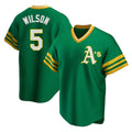MATTH Athletics #5 Jacob Wilson Green Replica Cooperstown Collection T shirt Stitched Jersey