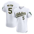 MATTH Athletics #5 Jacob Wilson White Elite Home Stitched Jersey