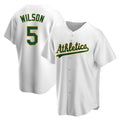 MATTH Athletics #5 Jacob Wilson White Replica Home Stitched Jersey