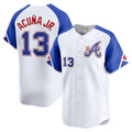 MATTH A.Braves #13 Ronald Acuna Jr. City Connect Limited Jersey - White Personalized Jerseys