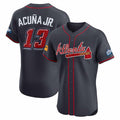 MATTH A.Braves #13 Ronald Acuna Jr. Navy 2025 Speedway Classic Alternate Elite Player Personalized Jersey