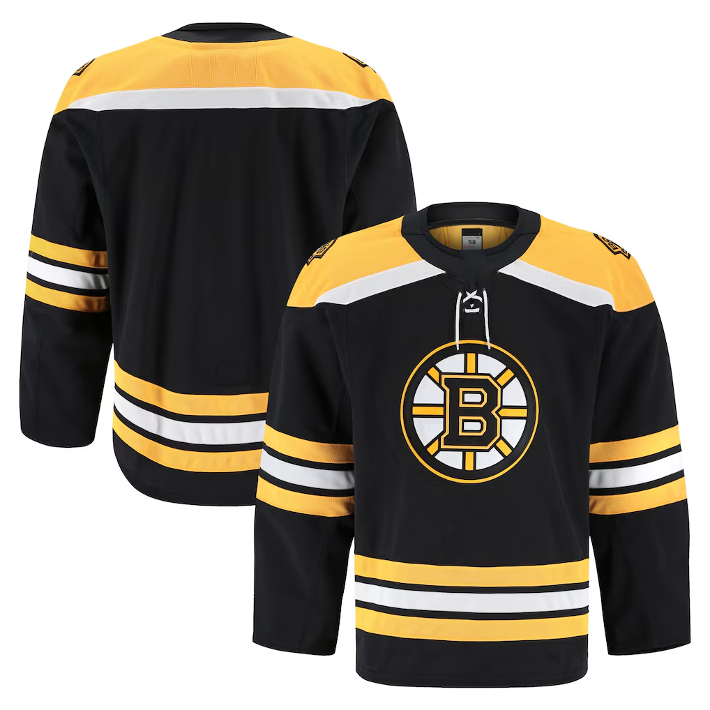 MATTH B.Bruins Black Home Authentic Pro Stitched Jerseys