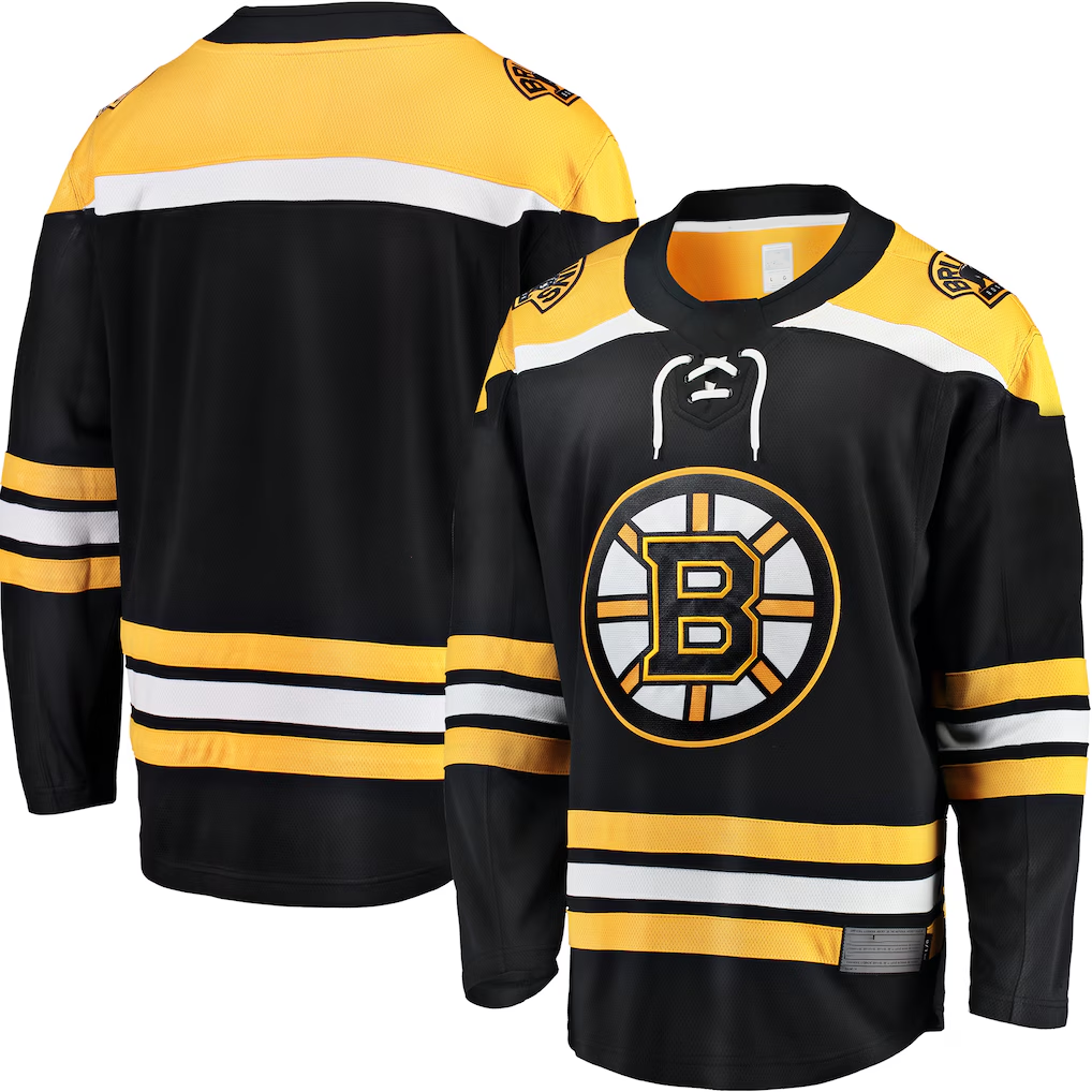 MATTH B.Bruins Black Home Premium Stitched Jersey