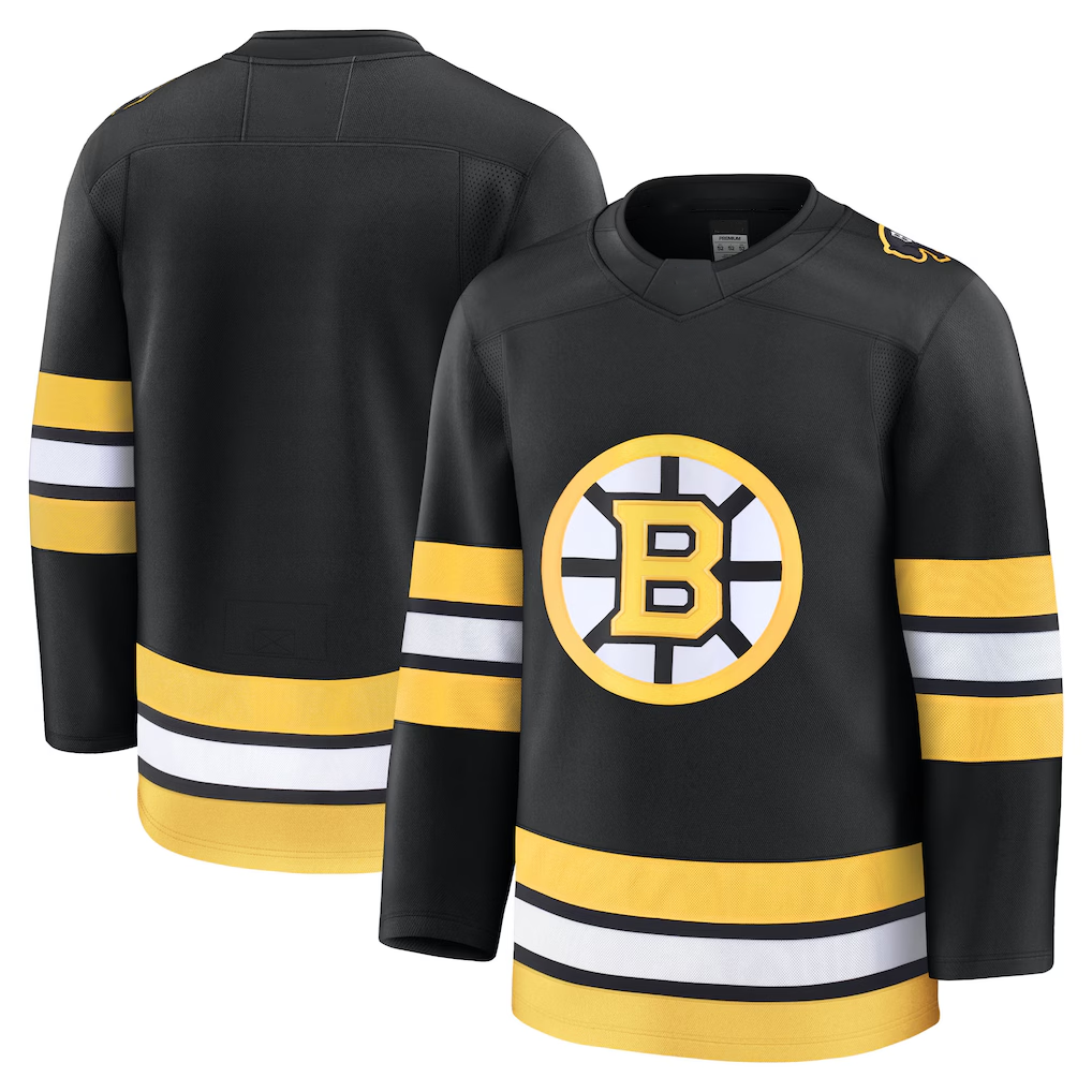 MATTH B.Bruins Black Home Premium Stitched Jerseys
