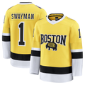 MATTH B.Bruins #1 Jeremy Swayman Gold 2026 Stadium Series Premium Stitched Jerseys