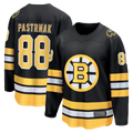 MATTH B.Bruins #88 David Pastrnak Black Home Breakaway Stitched Jerseys