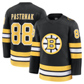MATTH B.Bruins #88 David Pastrnak Black Home Premium Player Stitched Jerseys