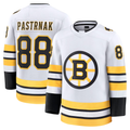 MATTH B.Bruins #88 David Pastrnak White Away Premium Player Stitched Jerseys