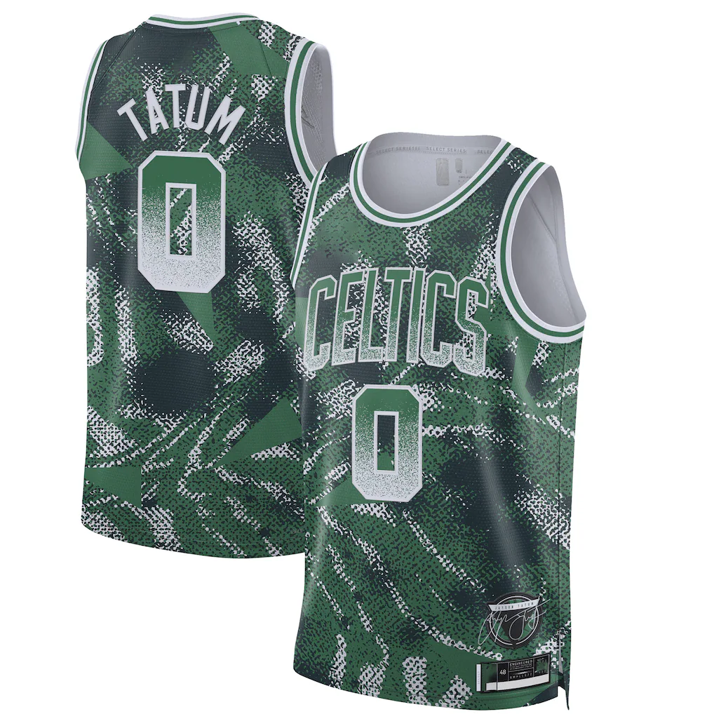 MATTH B.Celtics #0 Jayson Tatum Green 2025 Select Series Swingman Player Jerseys