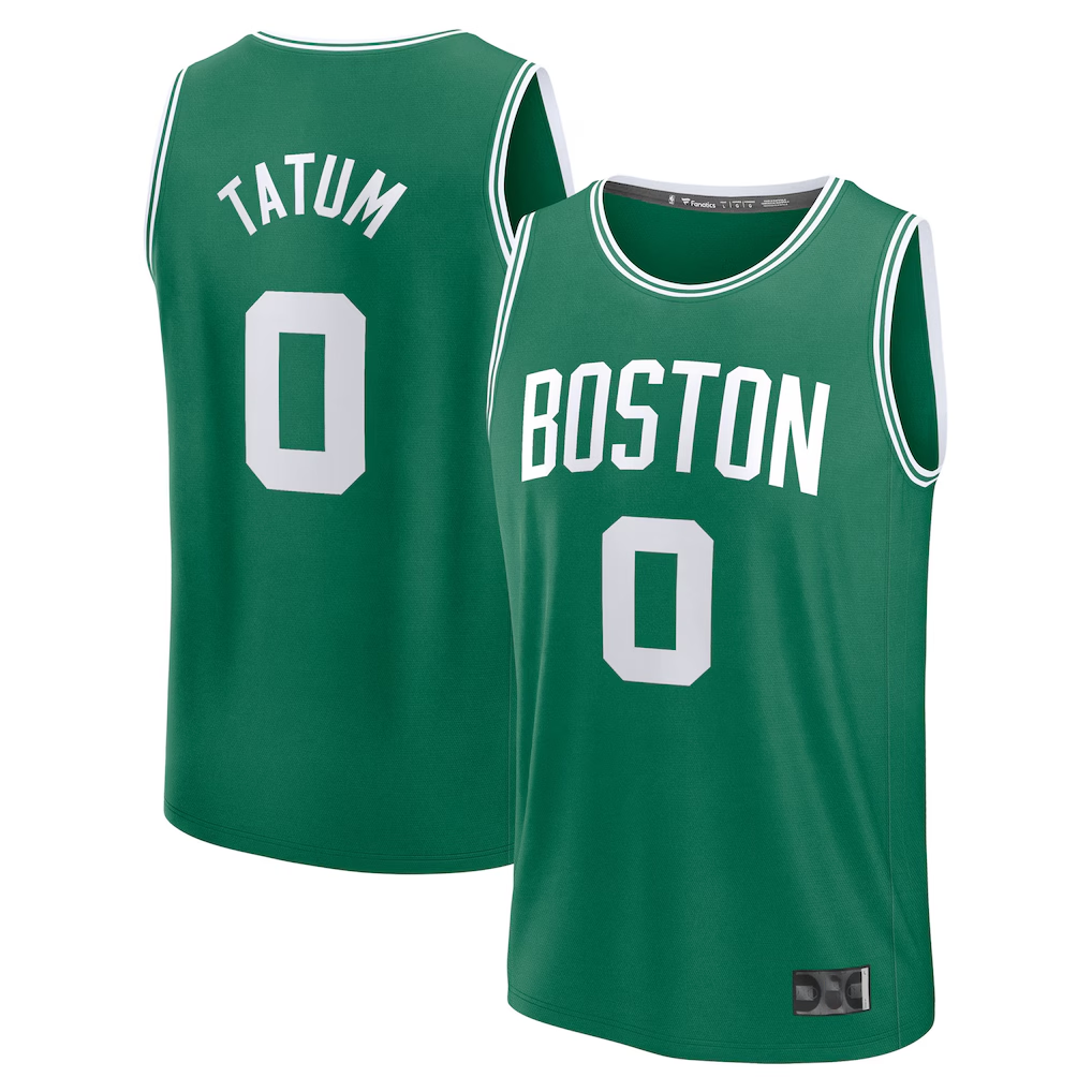 MATTH B.Celtics #0 Jayson Tatum  Kelly Green Fast Break Replica Player Jerseys - Icon Edition