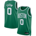 MATTH B.Celtics #0 Jayson Tatum Kelly Green Swingman Jerseys - Icon Edition