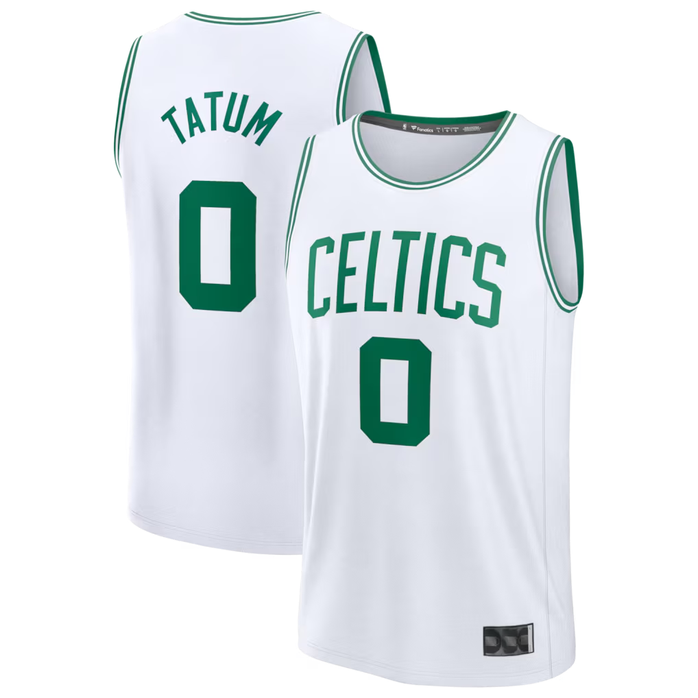 MATTH B.Celtics #0 Jayson Tatum White Fast Break Replica Player Jerseys - Association Edition