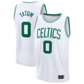 MATTH B.Celtics #0 Jayson Tatum White Fast Break Replica Player Jerseys - Association Edition