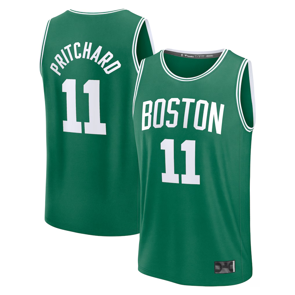 MATTH B.Celtics #11 Payton Pritchard Kelly Green Fast Break Replica Player Jerseys - Icon Edition