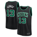MATTH B.Celtics #13 Paul George Black Fast Break Replica Jerseys - Statement Edition
