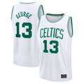 MATTH B.Celtics #13 Paul George  White Fast Break Replica Jerseys - Association Edition