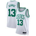 MATTH B.Celtics #13 Paul George White Swingman Jerseys - Association Edition