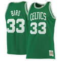 MATTH B.Celtics #33 Larry Bird Mitchell & Ness Kelly Green Hardwood Classics Swingman Jerseys