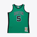 MATTH B.Celtics #5 Kevin Garnett Mitchell & Ness Kelly Green 2007-08 Hardwood Classics Authentic Jerseys