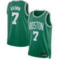 MATTH B.Celtics #7 Jaylen Brown Kelly Green Swingman Jerseys - Icon Edition