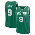 MATTH B.Celtics #9 Derrick White  Kelly Green Fast Break Replica Player Jerseys - Icon Edition