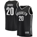 MATTH B.Nets #20 Day'Ron Sharpe  Black Fast Break Replica Jerseys - Icon Edition