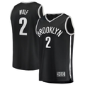 MATTH B.Nets #2 Daniel Wolf Black Fast Break Replica Jerseys - Icon Edition